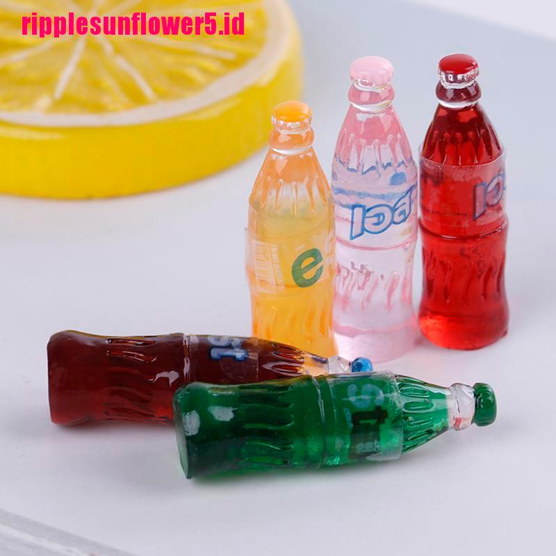 5pcs / set Mainan Miniatur Minuman / Makanan Skala 1: 12 Untuk Aksesoris Rumah Boneka