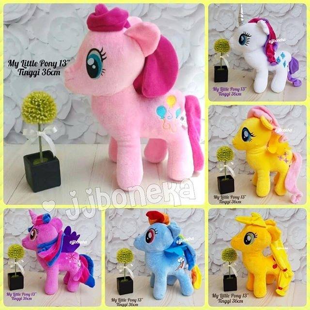 Boneka my little pony 36cm 6 warna unicorn