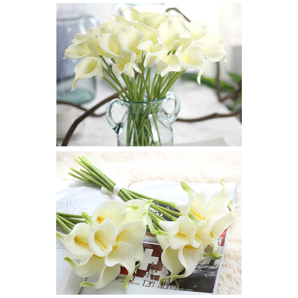 Bunga Artifisial / Bunga Simulasi - Tangkai Calla Lily Real Touch P35