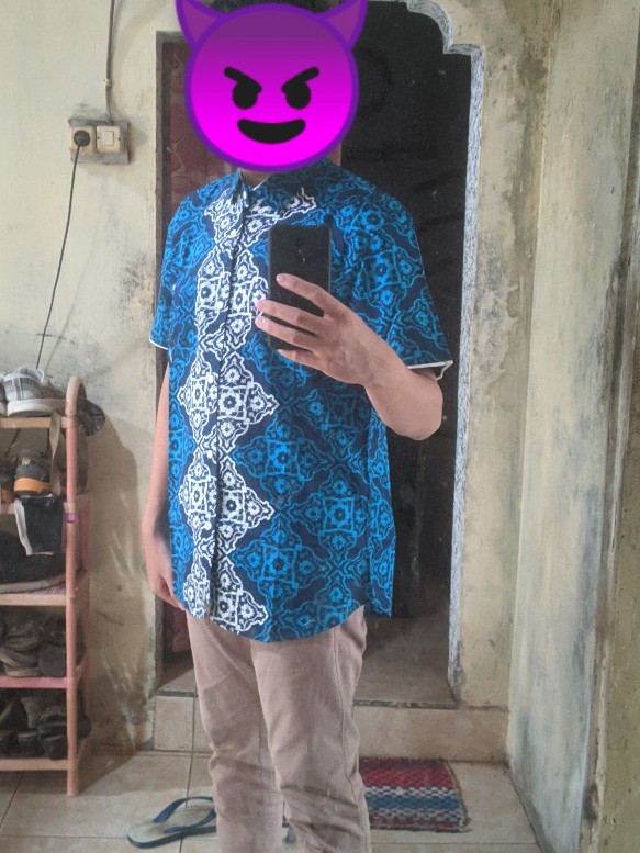 Wibowo Kemeja Batik - Barnala Blue