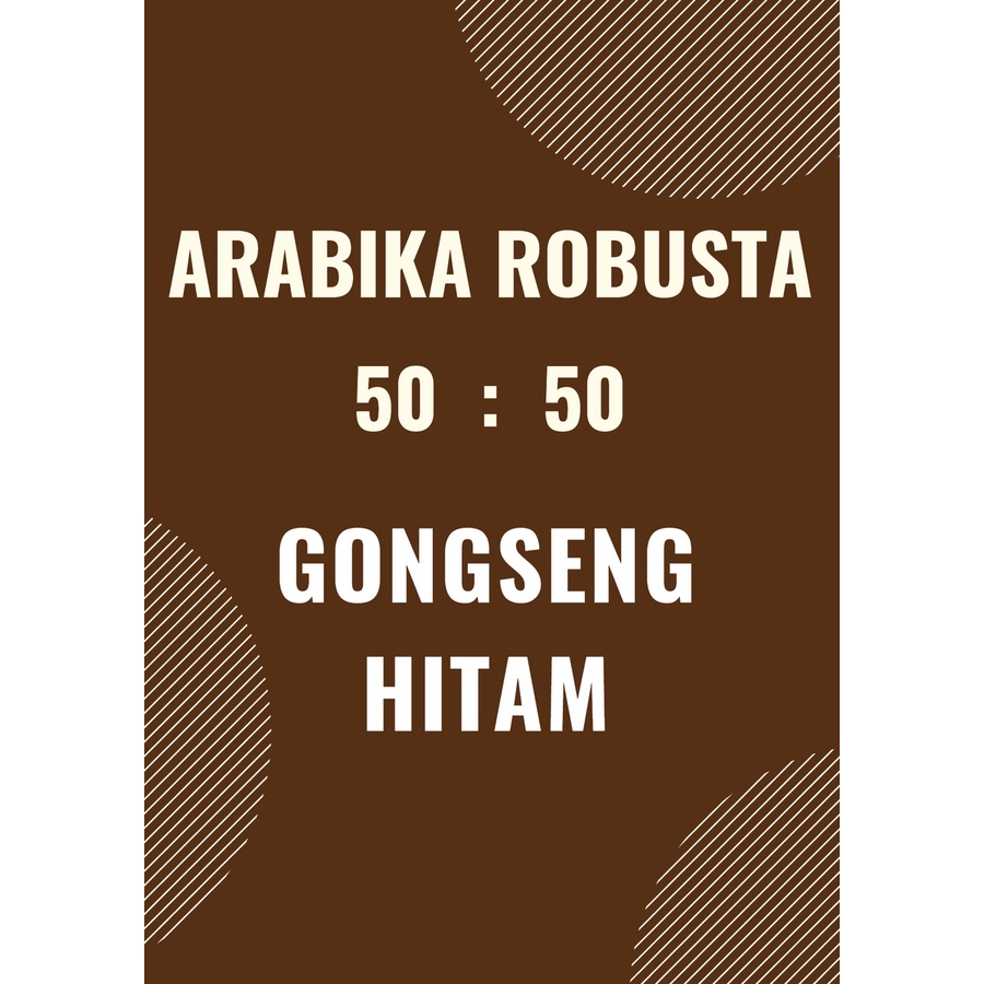 Kopi Arabika Robusta Gongseng Hitam Blend Cap Rumah Adat 1 kg