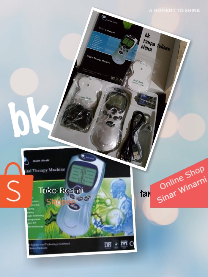 Alat terapi digital teraphy machine Health Herald electric massage therapy machine untuk akupuntur
