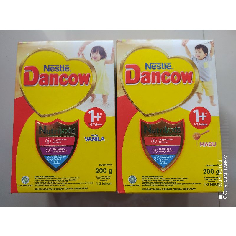 DANCOW SUSU DANCOW 1+ DANCOW MADU DANCOW VANILA DANCOW 200 gram