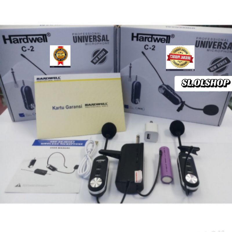 MIC WIRELESS HARDWELL C~2 C2 MICROPHONE CLIP ON HARDWELL (ORIGINAL )