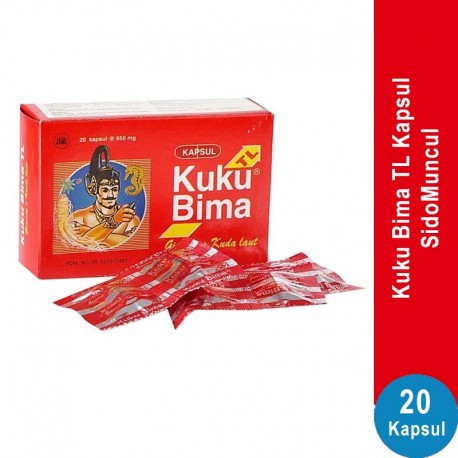 KUKU BIMA TL KAPSUL TRIBULUS KUDA LAUT SIDOMUNCUL 10 Sachet @ 2 Kapsul PENAMBAH DAYA TAHAN TUBUH