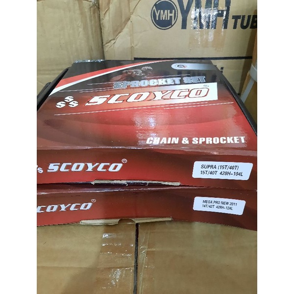GEAR PAKET SCOYCO KUALITAS SEPUHAN CHAIN SPROCKET SET JUPZ JUPZ1 SUPRA FITNEW VEGA ZR MEGAPRO-1