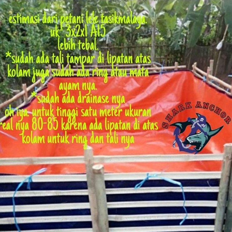 PROMO TOKO Terpal kolam ikan A12 3x2x1 2x4x1 3x4x1 variasi lengkap efesion dan berkualitas