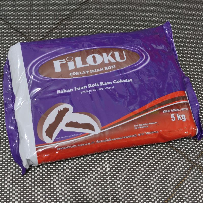 

coklat filling FILOKU bahan isian roti rasa coklat 5kg