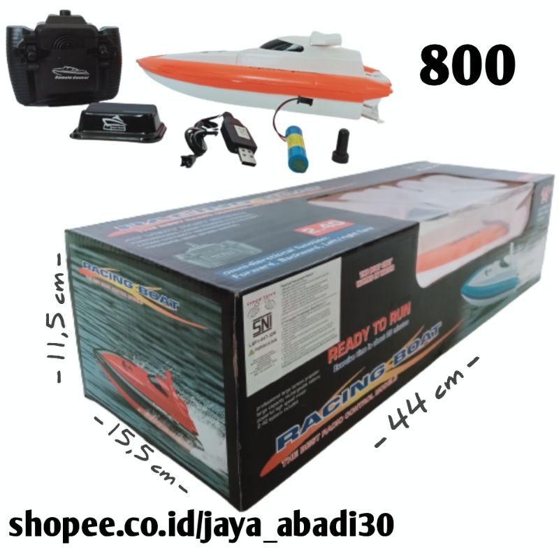 MAINAN RC REMOTE CONTROL KAPAL BOAT JALAN DI ATAS PERMUKAAN AIR 800