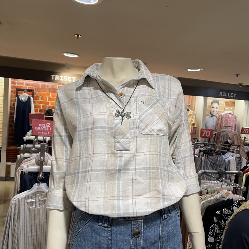 TRISET - SALE Kemeja Blouse Wanita (S-XL)