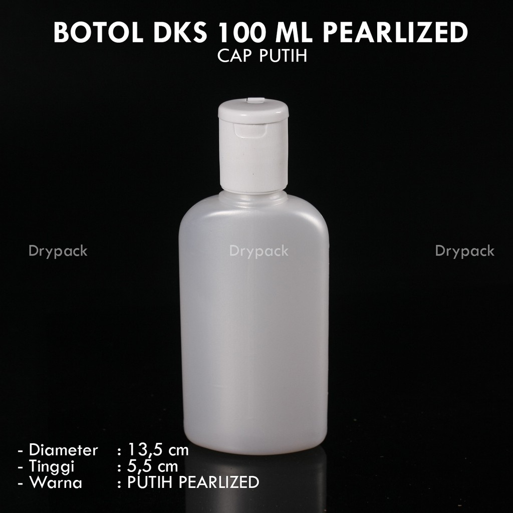 Botol 100 ml / Botol DKS 100 ml Putih Mutiara