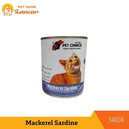 Pet Choice Makanan Kucing Basah 340gr Mackerel Sardine