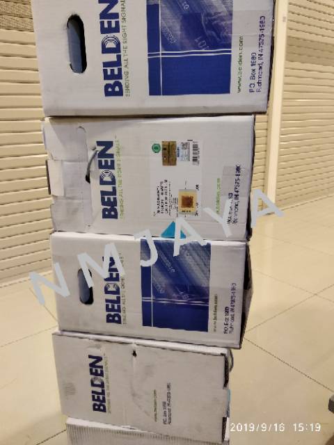 Belden Kabel Lan UTP Cat6 Belden USA Original Harga Meteran Tipe 7814A Grey POE Support