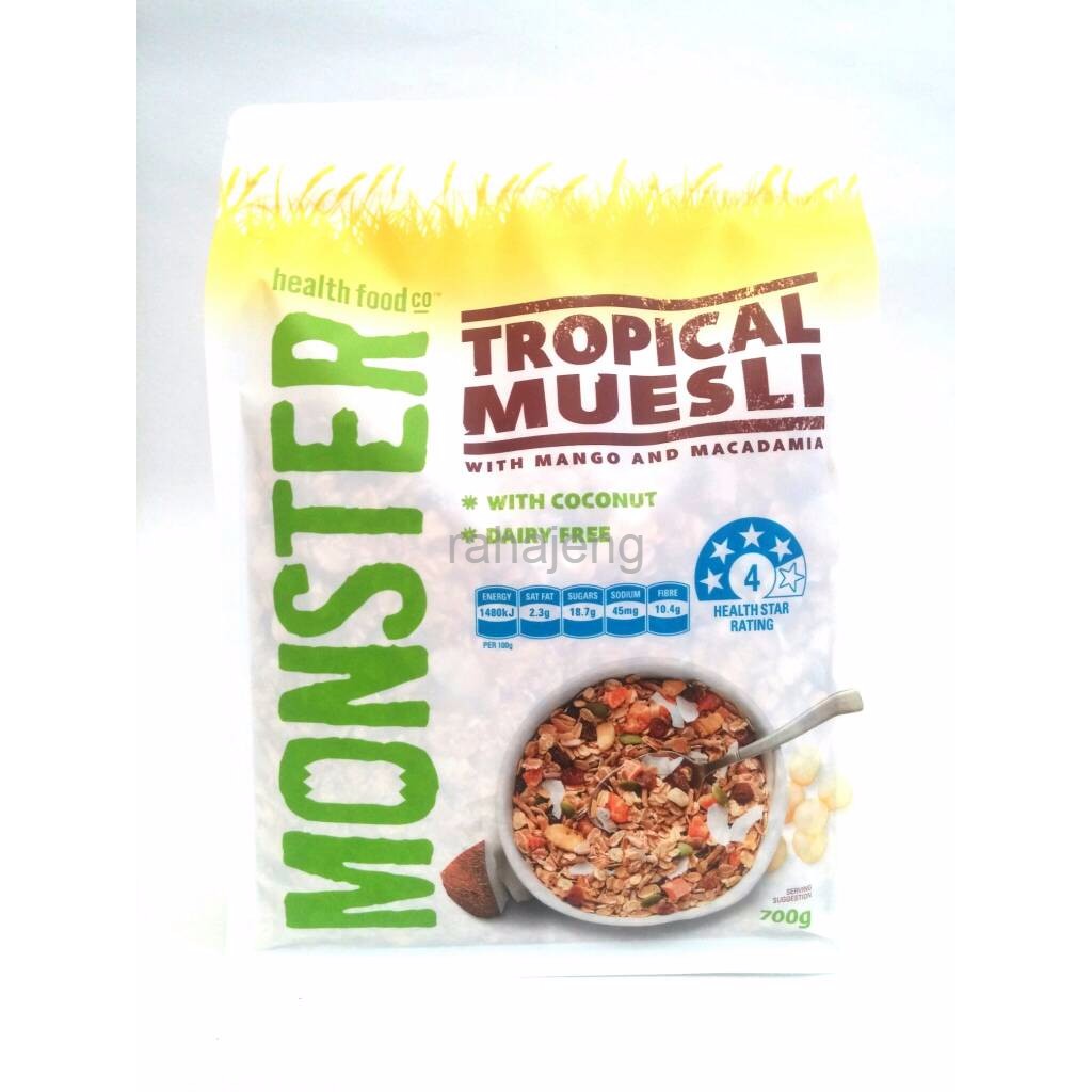 

Monster Tropical Muesli With Mango and Macadamia 700gr