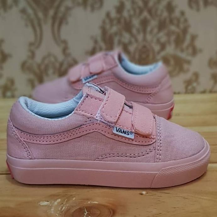 Vans Old Skool Peach Anak Import / Sepatu Anak Perempuan / Vans - 20 DISKON