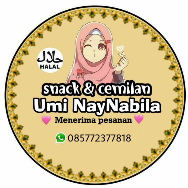 

Stiker snack & cemilan