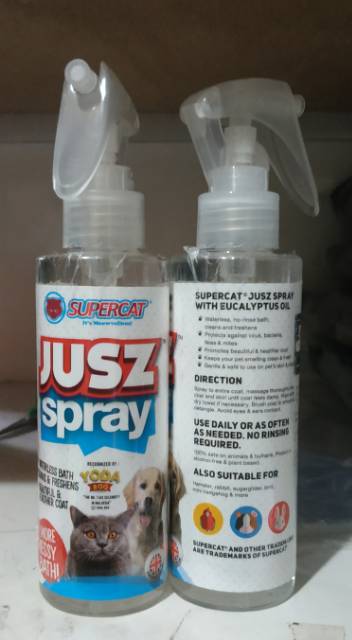 Jusz Spray Supercat Pet Parfume untuk Hewan Kucing, Anjing 