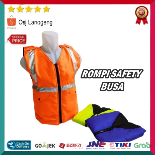 Rompi Safety Busa - Rompi Safety Proyek Bahan Busa