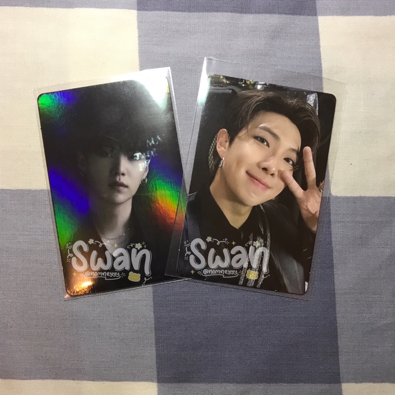 Photocard Yoongi Holo (PC holo suga) & PC Route RM / Namjoon