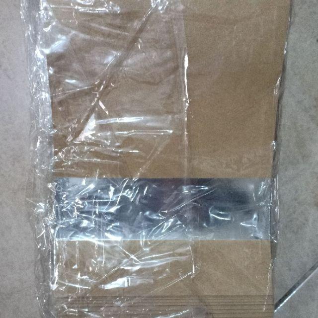Standing Pouch Paper Alumunium Foil 14x22 Window Kraft Alu Transparan With Zipper
