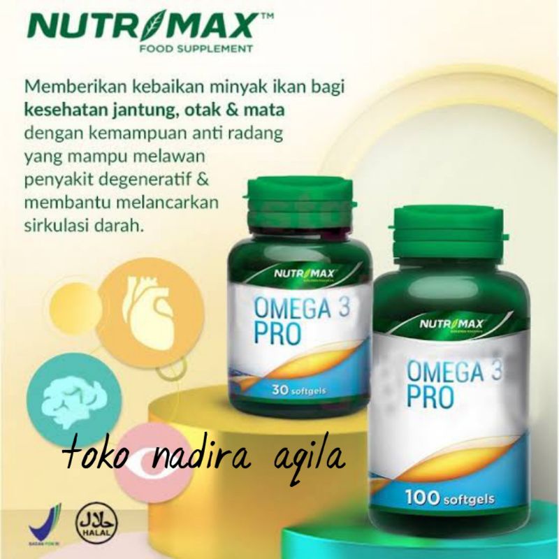 Nutrimax Omega 3 With Vitamin / Vitamin Omega3 Fish Oil - Omega 3