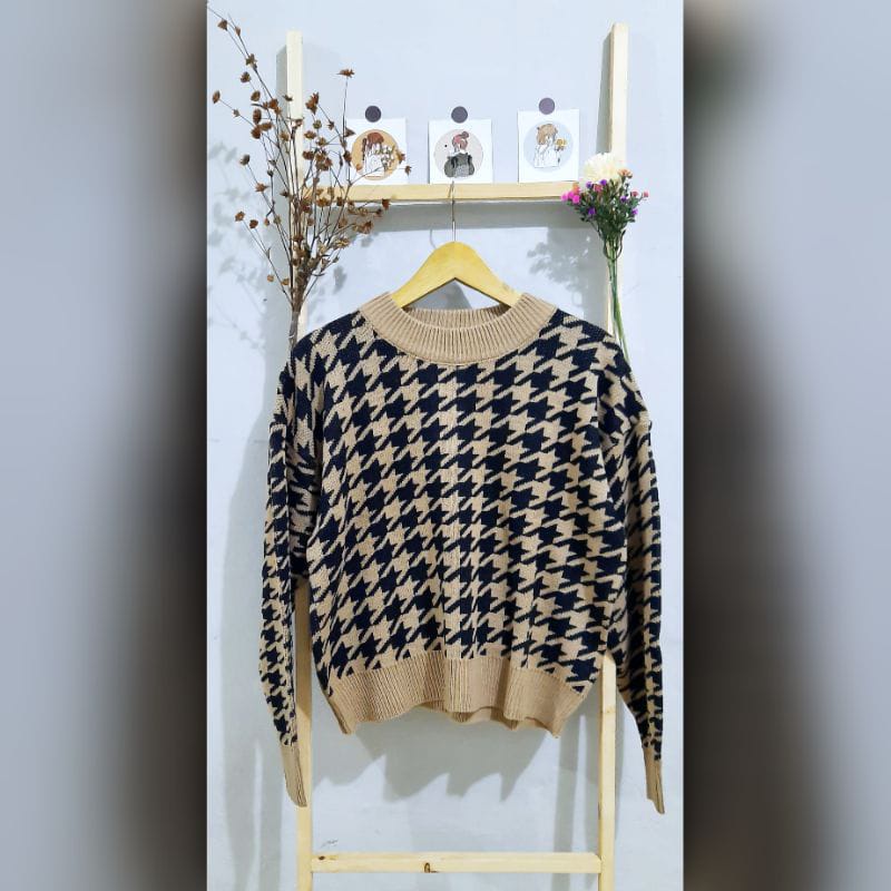 JENNIE SWEATER / ATASAN RAJUT PREMIUM WANITA / SWEATER KOREAN STYLE  / PAKAIAN WANITA CUTE / BLOUSE RAJUT