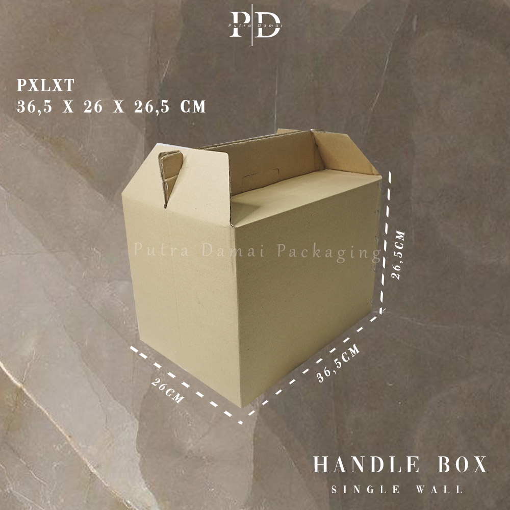 

5 PCS KARDUS / BOX TAS HANDLE BOX UKURAN 36,5 x 26 x 26,5