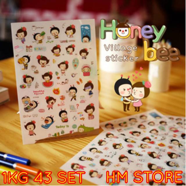 

Korean Diary Sticker Set (6pcs/set) Stiker Imut dan Lucu ala Korea Untuk Buku Diari