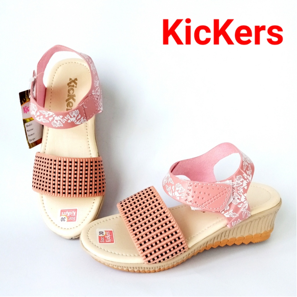 Kickers FZ Rajut 01 Sandal Slop Anak Perempuan Hak 5cm Size 26-35