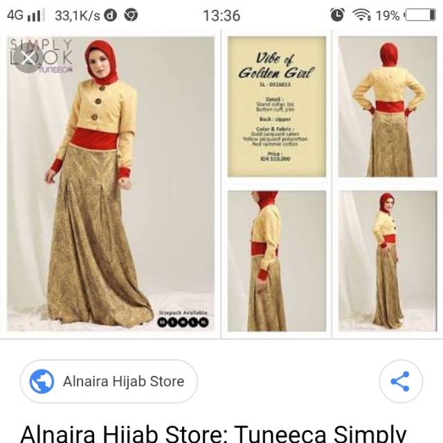 Gamis tuneeca esme fashion syari branded simply look busana muslim