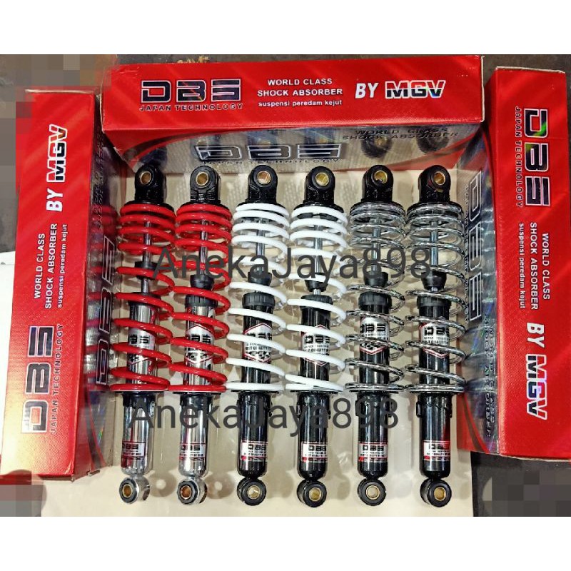 Shock DBS Supra Revo Karisma Jupiter grand Vega Smash SP Merah Putih Chrome kuning hitam 280 320 340