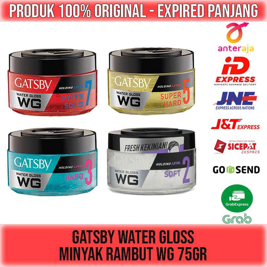 GATSBY WATER GLOSS GEL RAMBUT WG 75gr