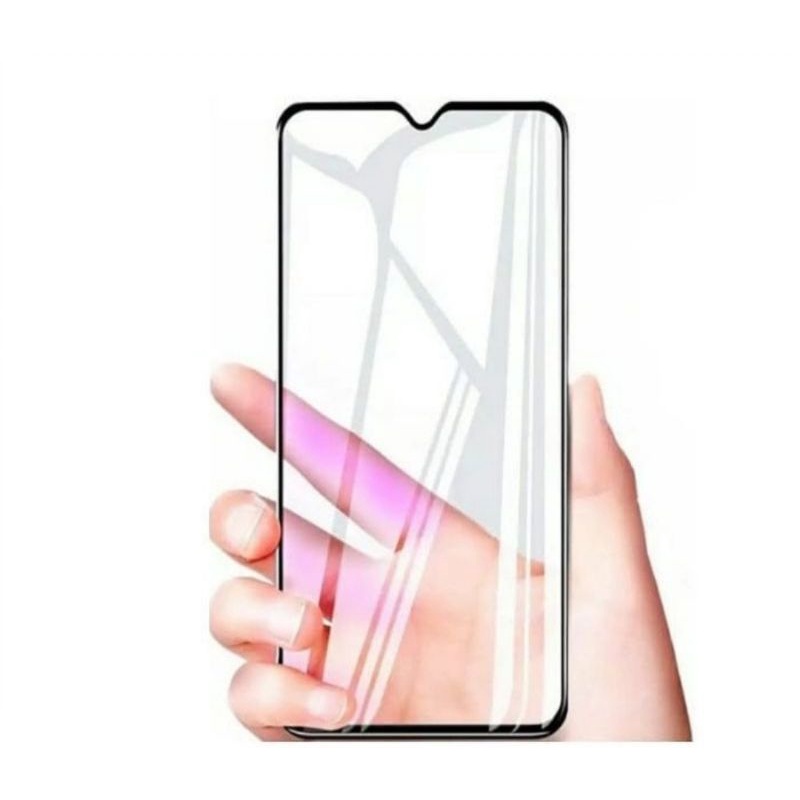 Oppo A15 Full Cover Tempered Glass Anti gores Kaca Full Layar