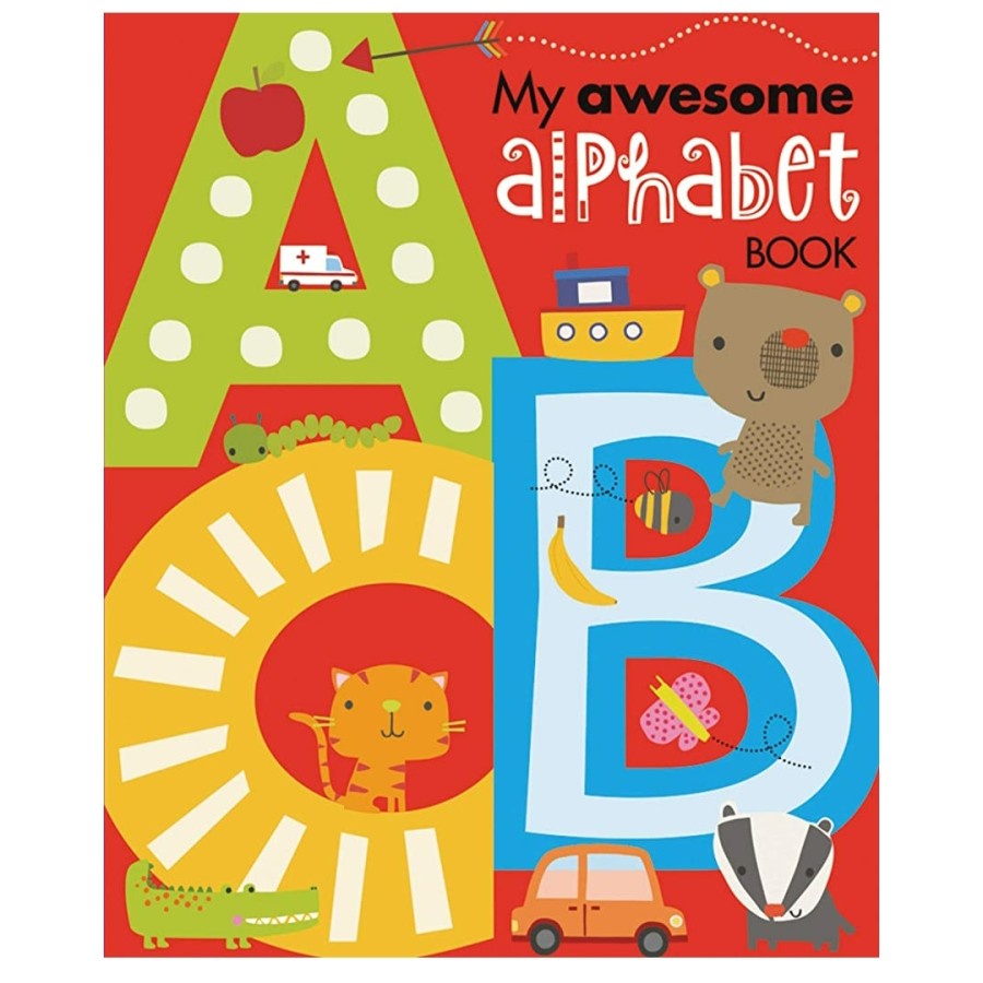 MY AWESOME ALPHABET BOOK board book buku anak import buku edukasi