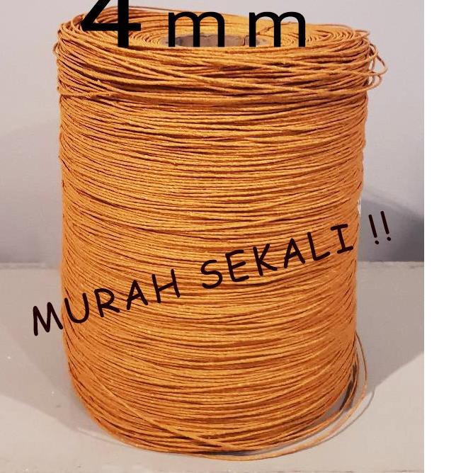 

tali kertas 4mm coklat paper rope samson kraft untuk industri paperbag pengrajin 45 rb per 100 meter