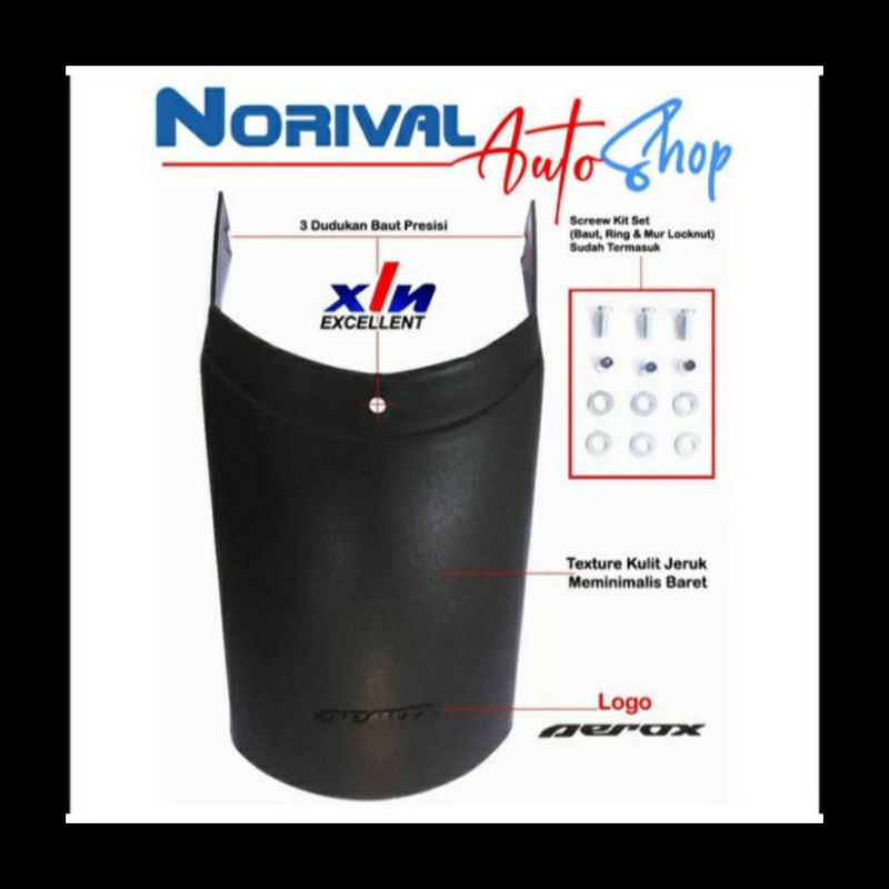 Mudflap Sambungan Spakbor Aerox 155 Dan Aerox New Connected 2021