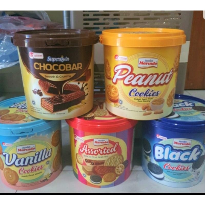 Marindo Bucket 400G SUPERQUIN MARINDO TOPLES BISKUIT 400 G MARINDO TIMBA COOKIES KUE LEBARAN MARTINI FOODS 400 GRAM 400GRAM Biskuit hari raya idul fitri Kalengan kaleng biskuit lebaran