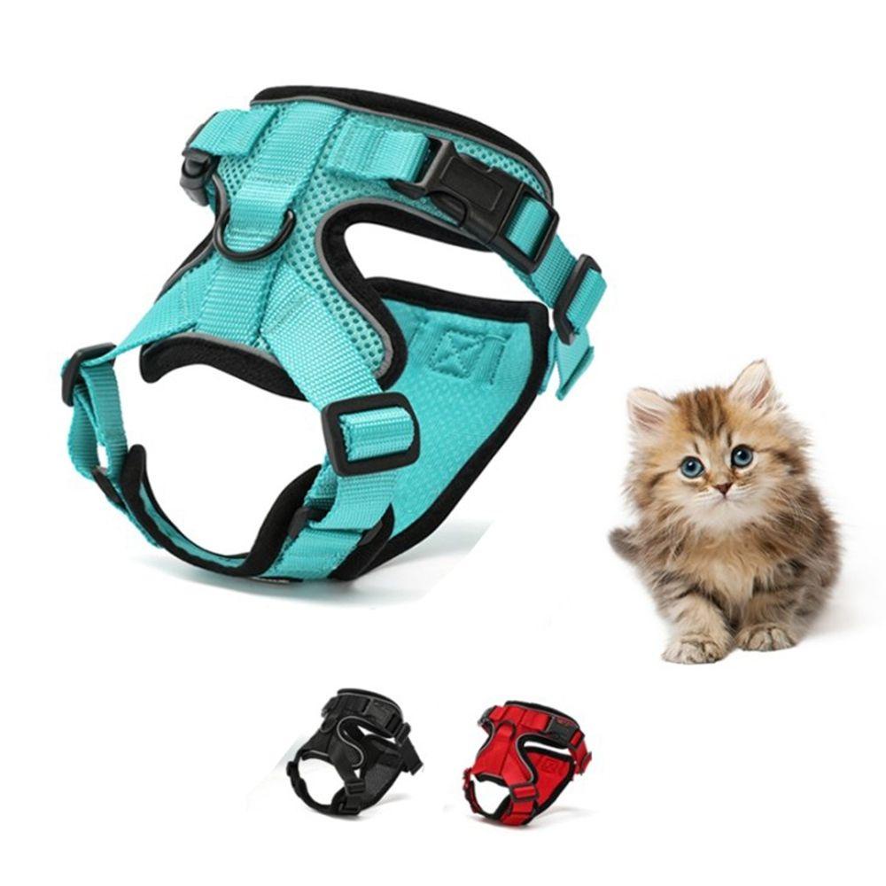 [Elegan] Cat Harness Reflektif Berjalan Escape Proof Lembut Perlengkapan Hewan Peliharaan