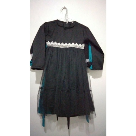 gamis tutu anak plus hijab