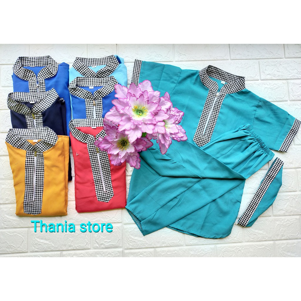 pilih warna baju koko anak turki + peci  usia 1-5 tahun