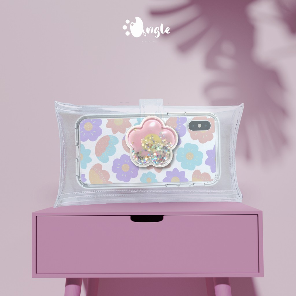 Dompet Wanita | Dompet HP | Dompet Lipat Mika Bunga Lucu Glitter