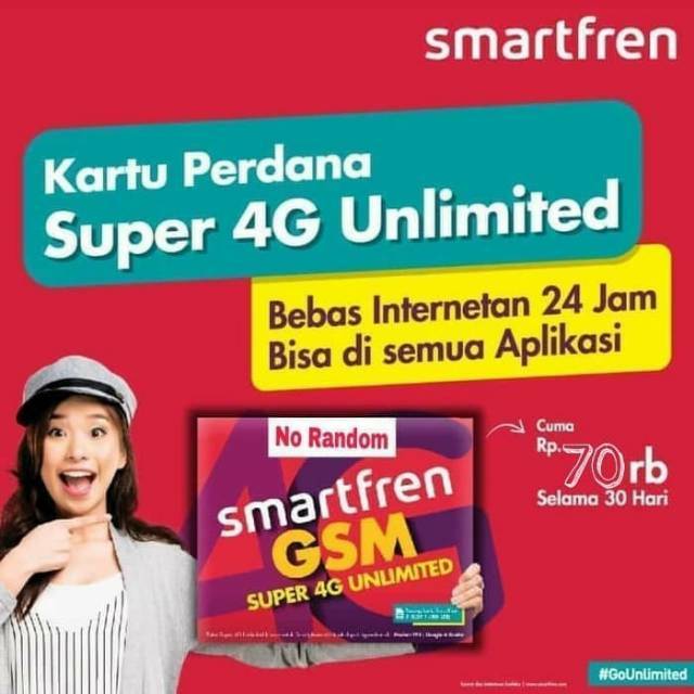 kartu Perdana Internet Smartfren Unlimeted