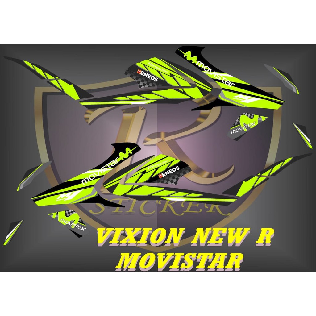 Stiker striping new vixion R movistar eneoz
