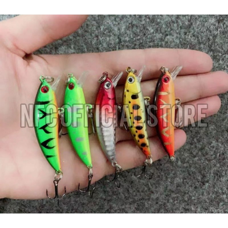 Lure Minnow 5,5cm/5gr Kualitas PREMIUM, Best design Action KILLER