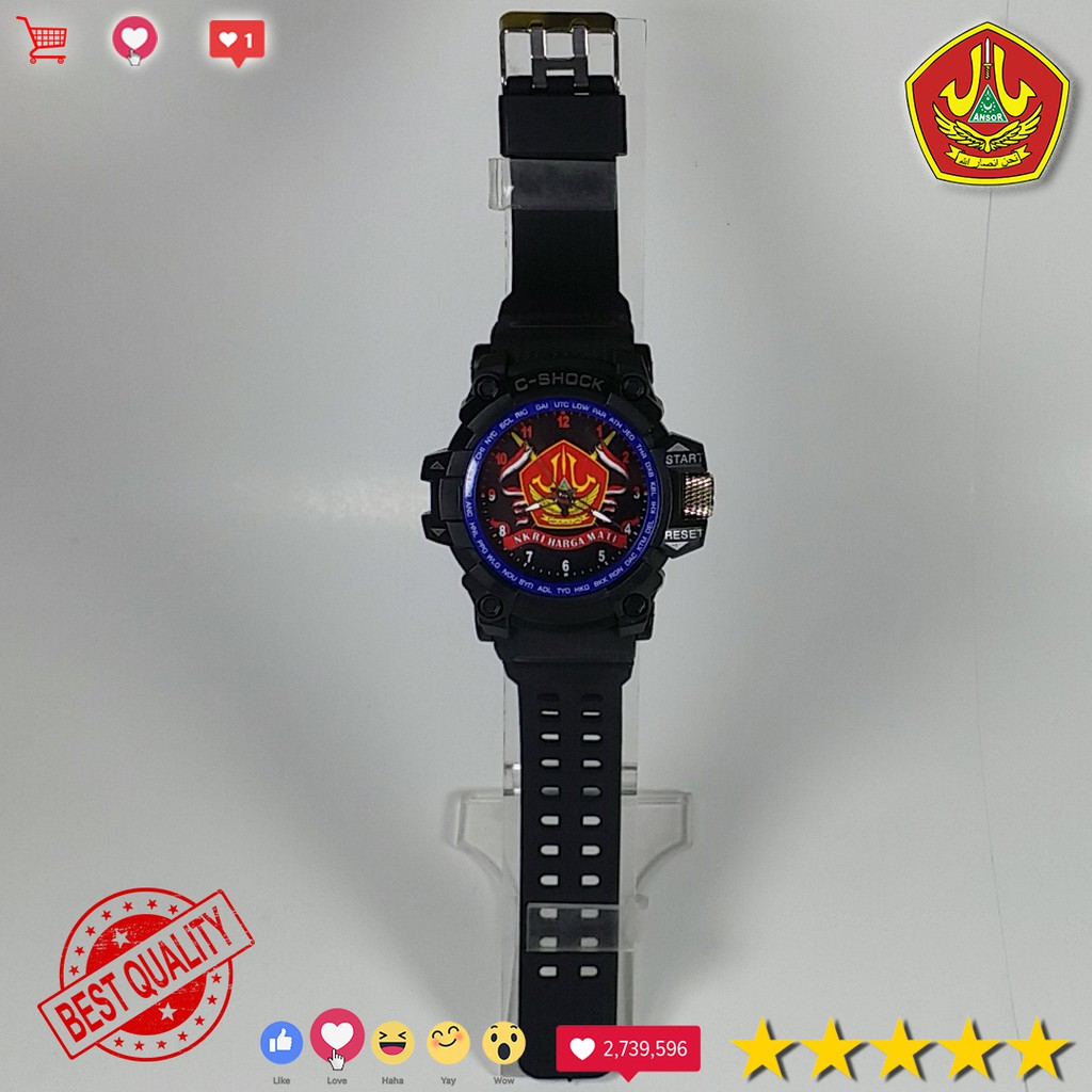 (BEST COLLECTION) JAM TANGAN BANSER ANTI AIR { LIST BIRU }