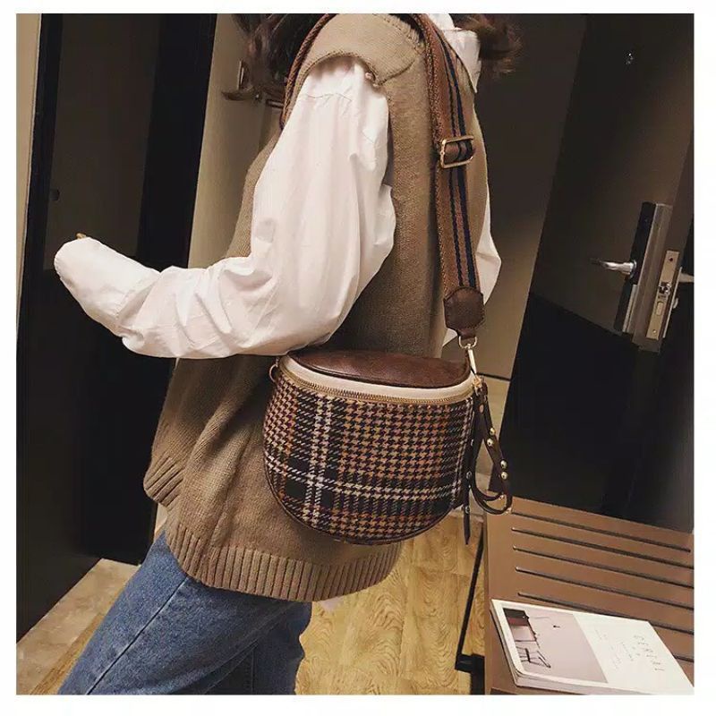 TAS PUNGGUNG WANITA TAS UNIK IMPORT KEKINIAN EL5187 E5187 5187 LT1392