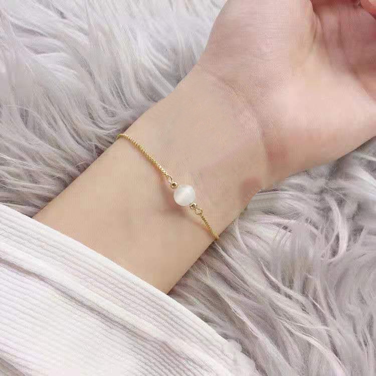 Gelang Opal Sederhana Mode Baru Gelang Wanita Versi Korea Yang Bisa Disesuaikan