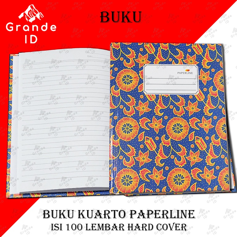 

BUKU TULIS KUARTO PAPERLINE ISI 100 LEMBAR HARD COVER