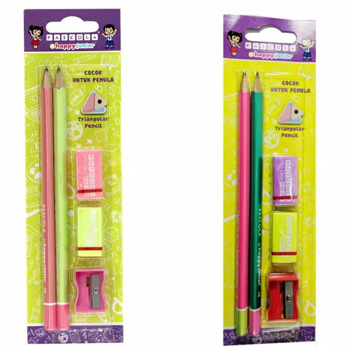 

Hemat Pascola Blister Happy Junior Pencil 2B Pensil Standard Pen Hot Sale