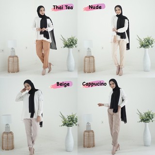 LC Celana  Baggy  Pant  Celana  Kantor Wanita Bahan  